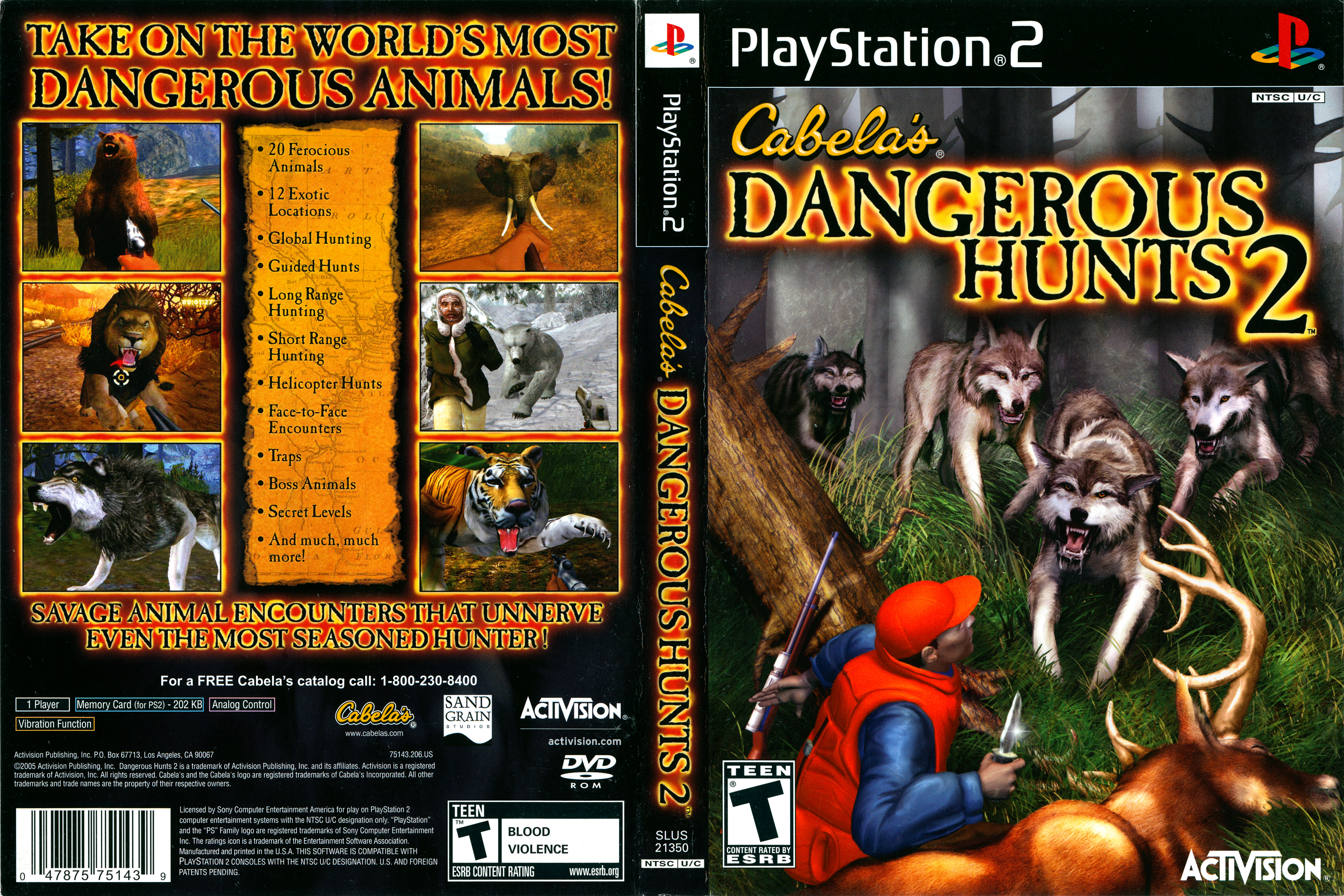 Cabela's dangerous store hunts playstation 2